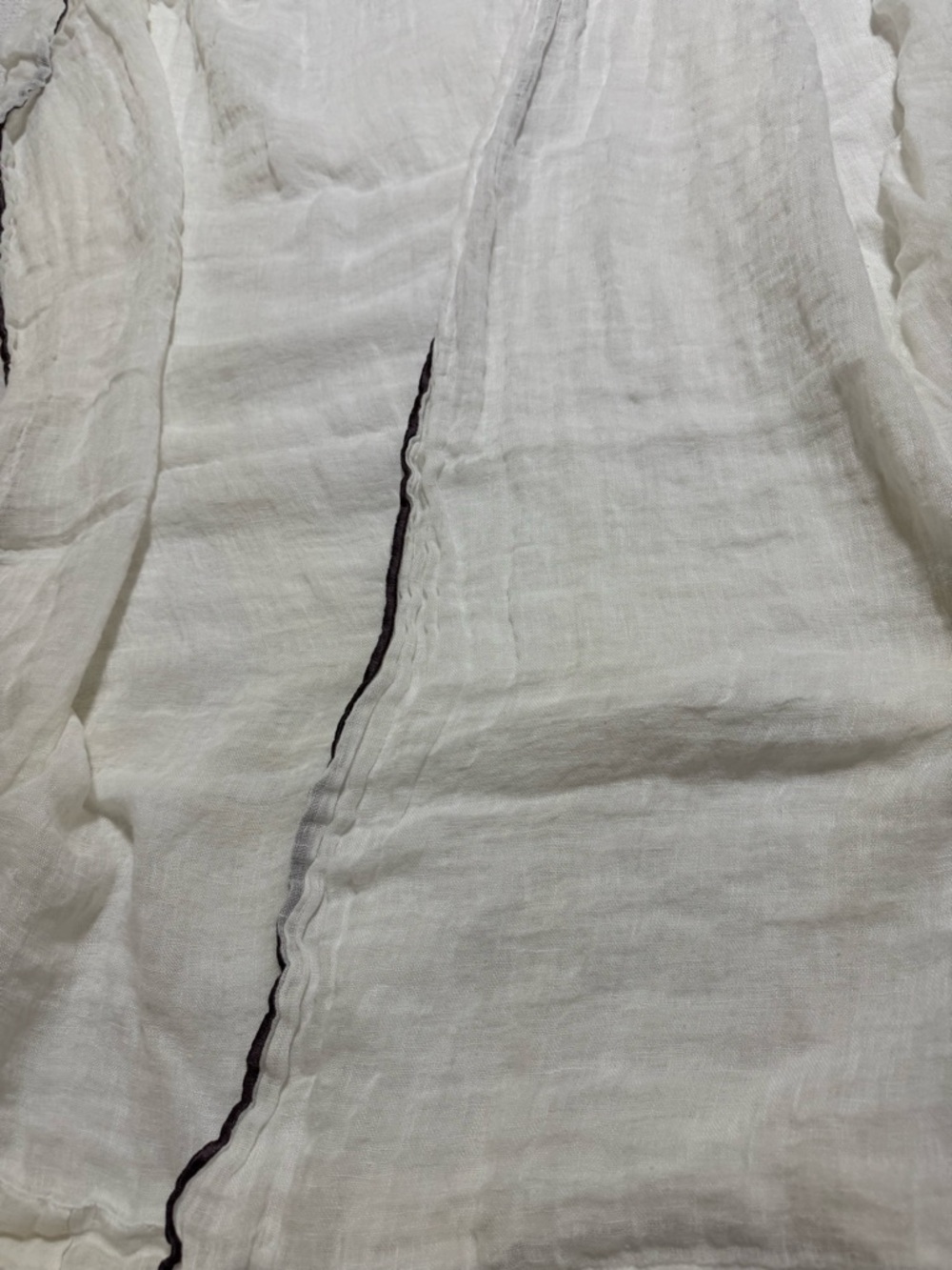 Fieldcrest luxury Curtain Panels White Linen with rod pocked 48"x77" - Picture 7 of 9